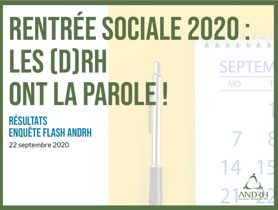 Rentée sociale des DRH post COVID par l’ANDRH