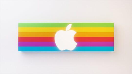 LGBT flag on Apple brand